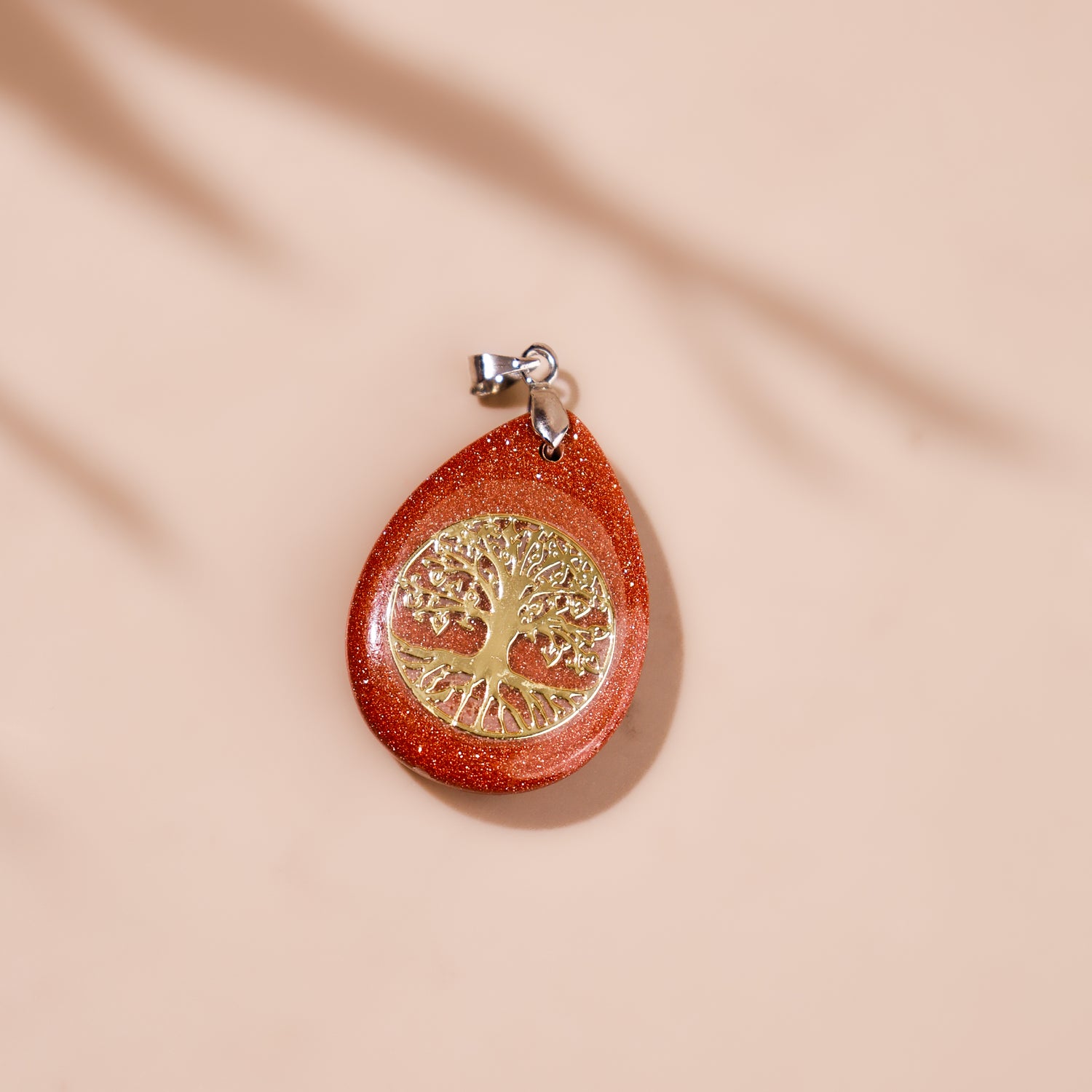 Sunstone Life of Tree Pendant - Abhimantrit & Certified