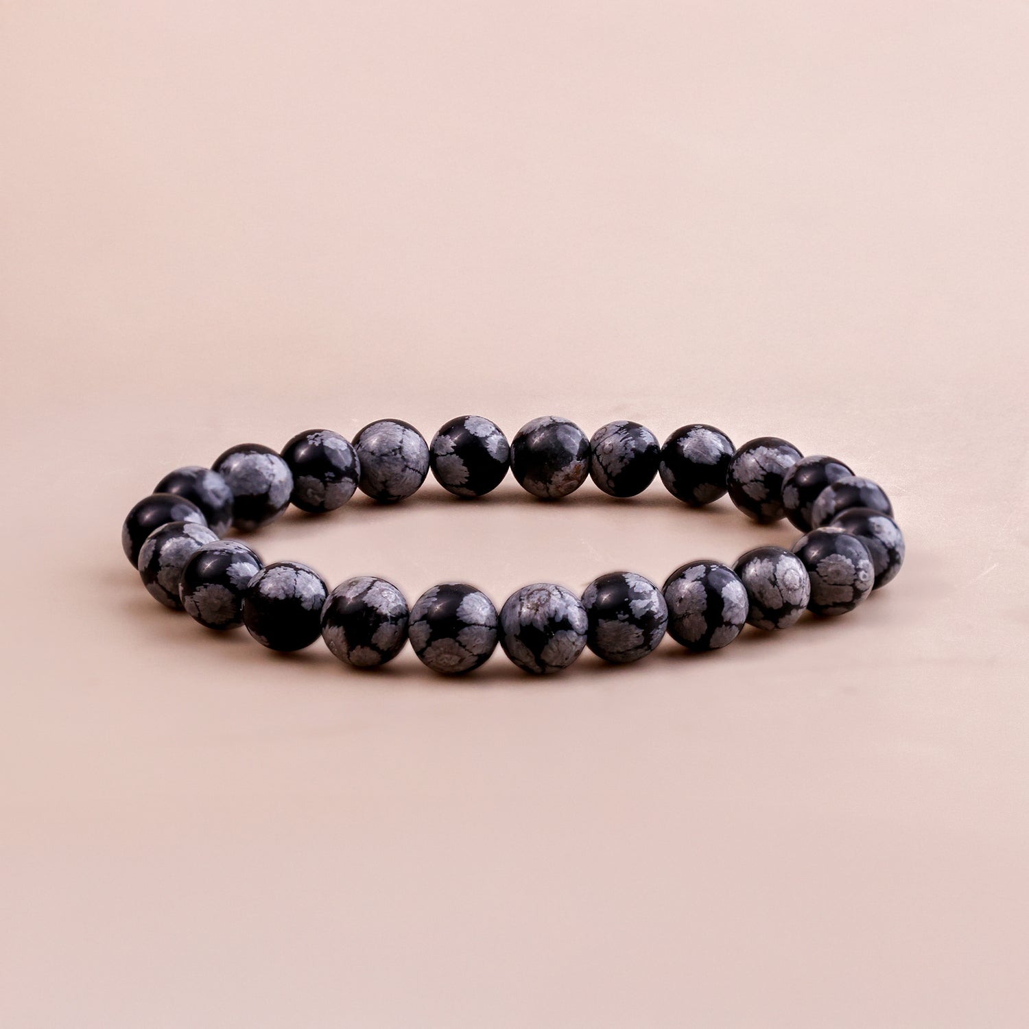 Snow Flake Obsedian Bracelet - Abhimantrit
