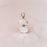 Selenite Wrapping Pendant - Abhimantrit & Certified