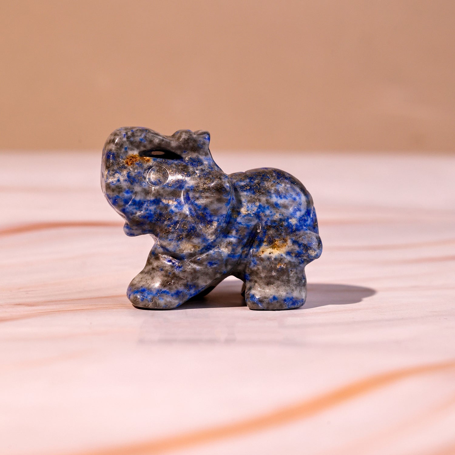 Lapis Lazuli Crystal Elephant - Abhimantrit