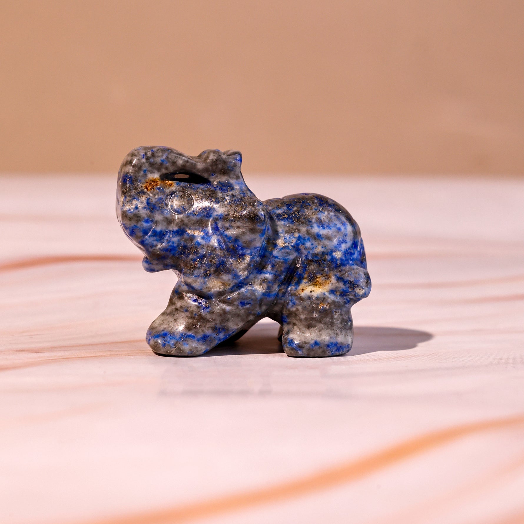Lapis Lazuli Crystal Elephant