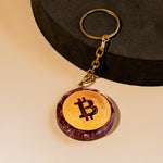 Bitcoin Amethyst Keychain - Abhimantrit