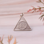 Trishakti Silver Surya Budh Yantra Pendant - Abhimantrit