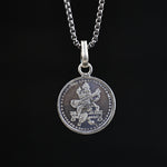 Saraswati Yantra Pure Silver Pendant- Abhimantrit