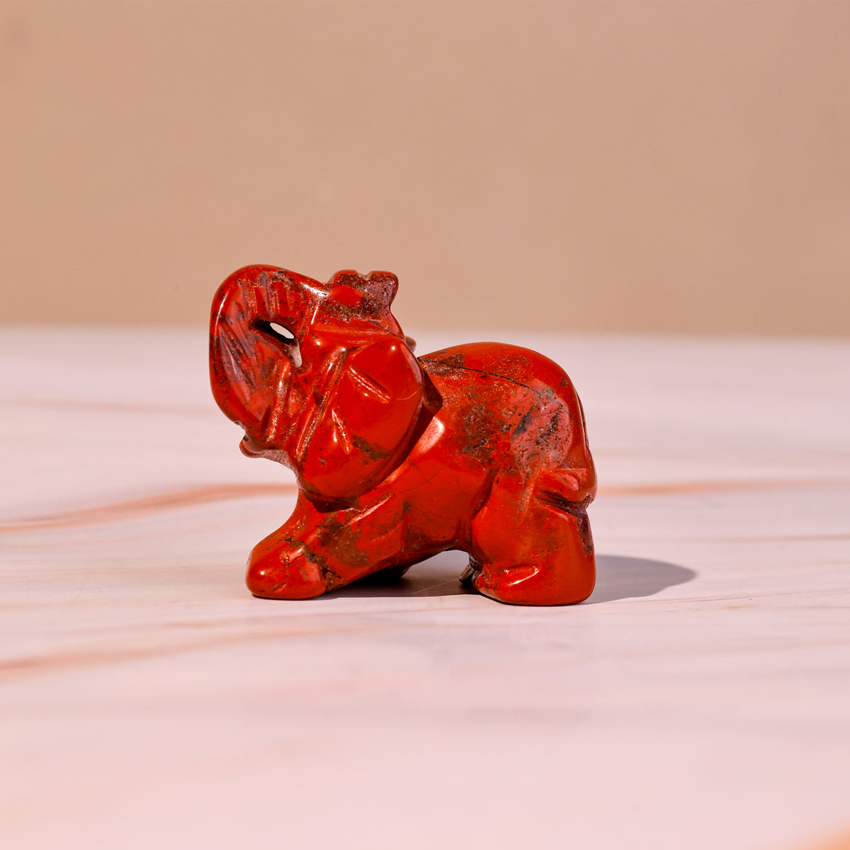Red Jasper Crystal Elephant
