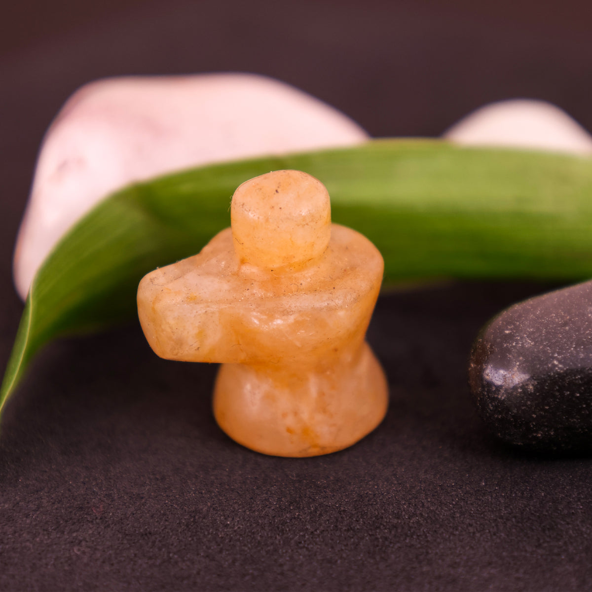 Yellow Carnelian Shivling - Abhimantrit