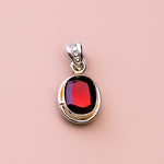 Rahu Hessonite Pendant - Abhimantrit & Certified