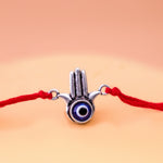 92.5 Pure Silver Hamsa Rakhi