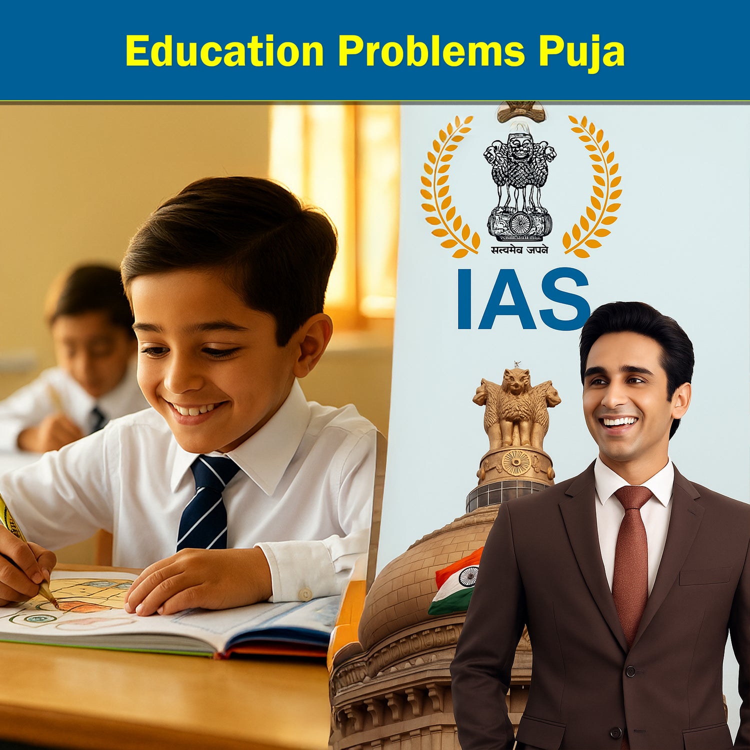 Education Problems Puja: Achieve IAS & IPS Exam Success with Powerful Exam Success Rituals