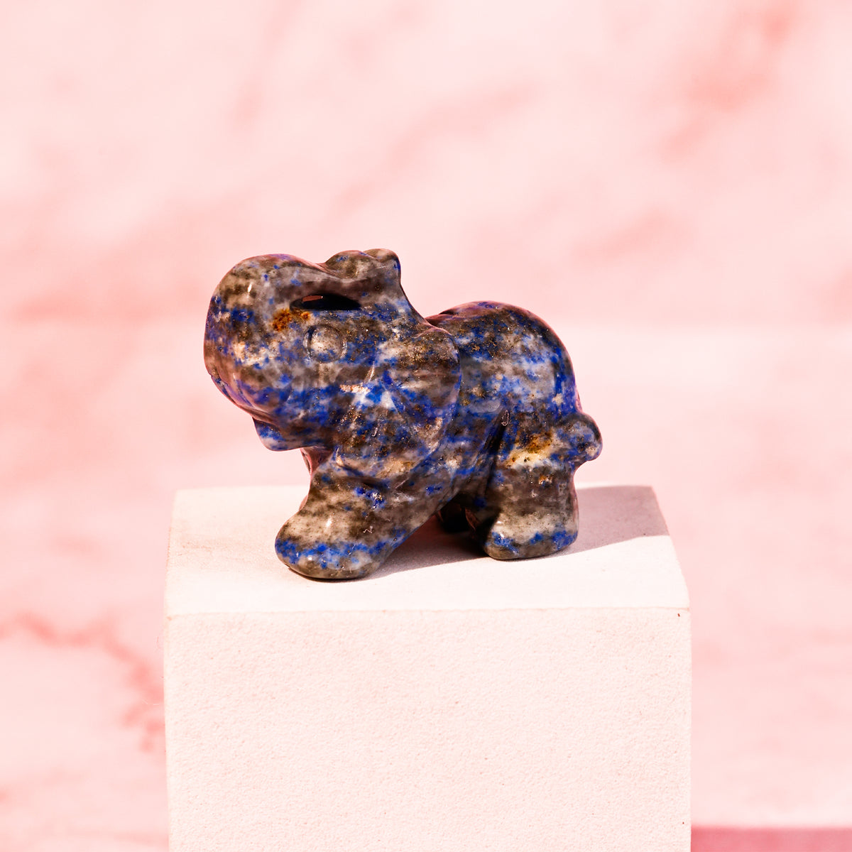Lapis Lazuli Crystal Elephant