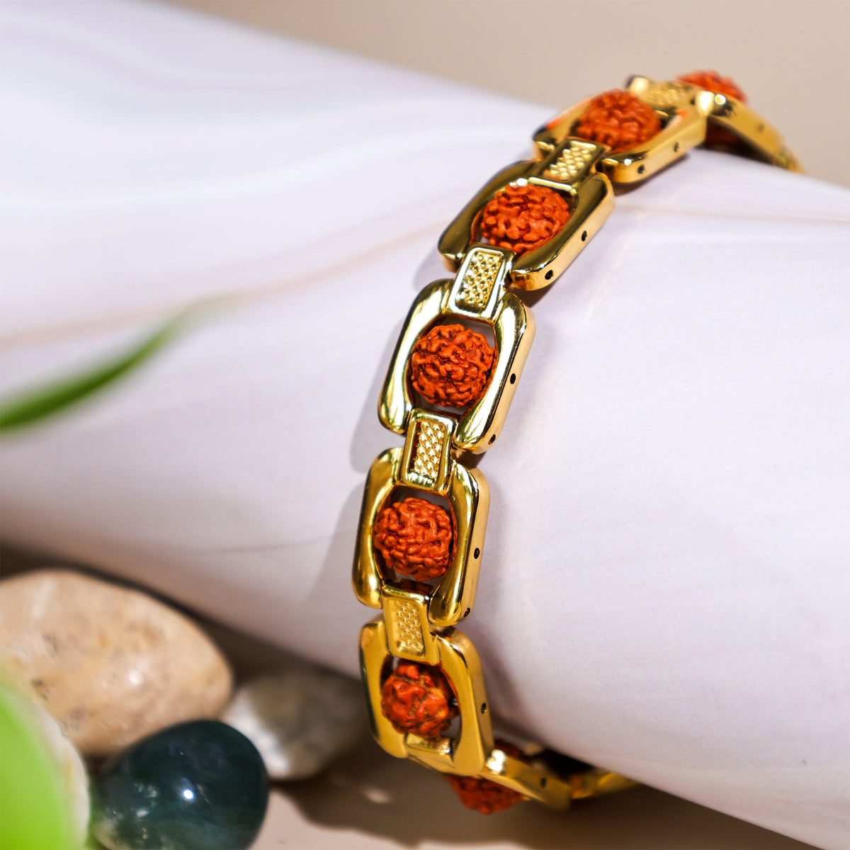 Rudraksha Bracelet (IGP Gold Plating) - Abhimantrit