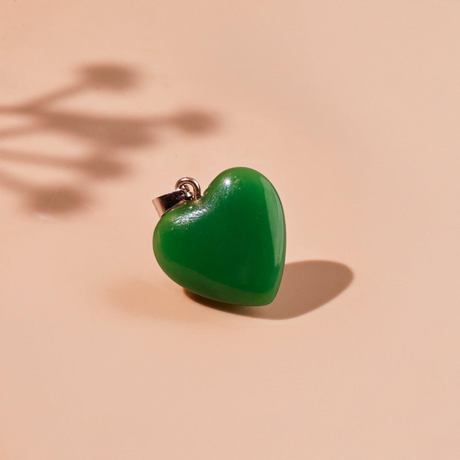 Green Aventure Heart Pendant - Abhimantrit & Certified