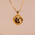Aries Zodiac Sign Gold Plated Pendant