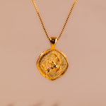 Sagittarius Zodiac Sign Gold Plated Pendant