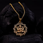 IGP Plating Meditating Hanuman Ji Pendant - Abhimantrit