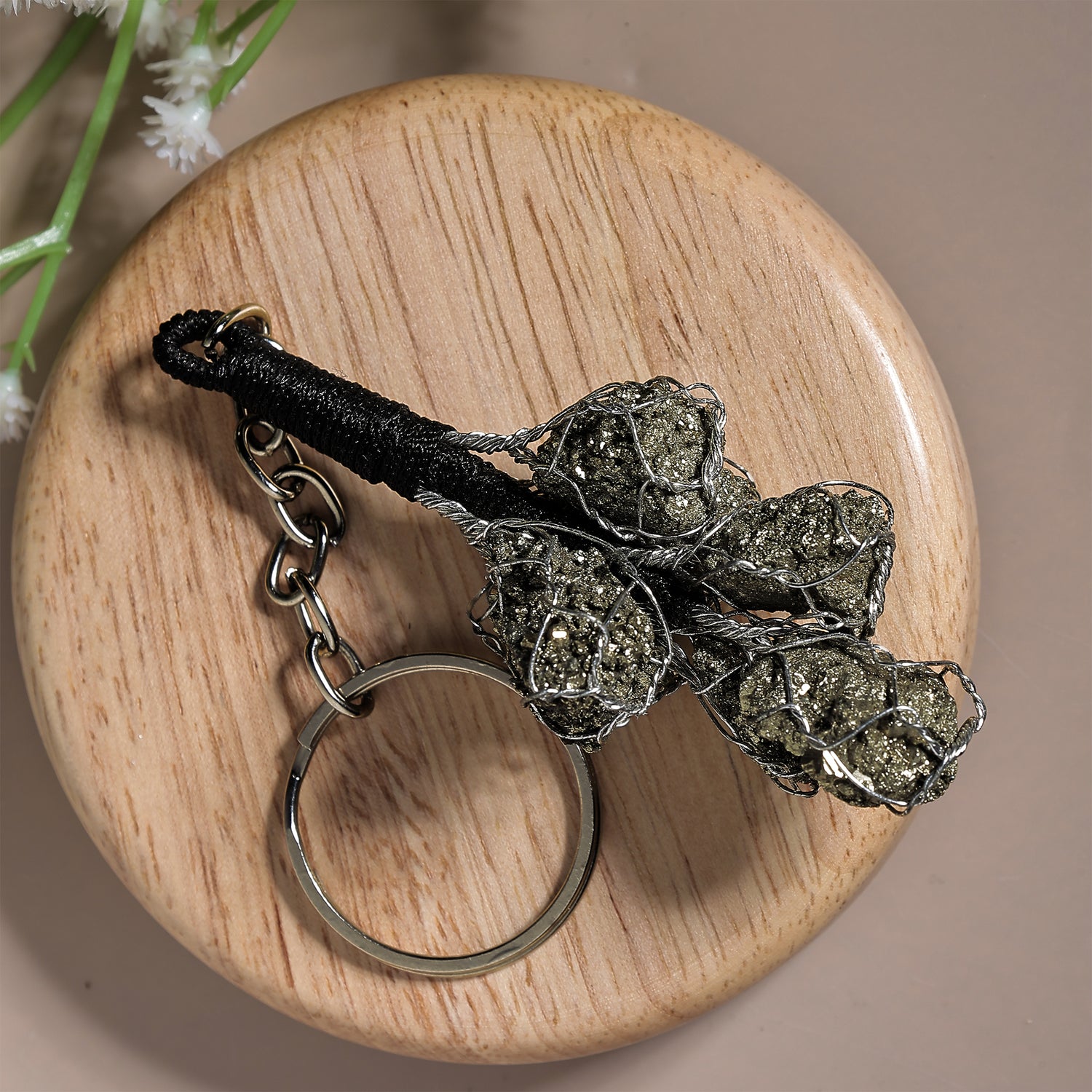 Pyrite Keychain - Abhimantrit