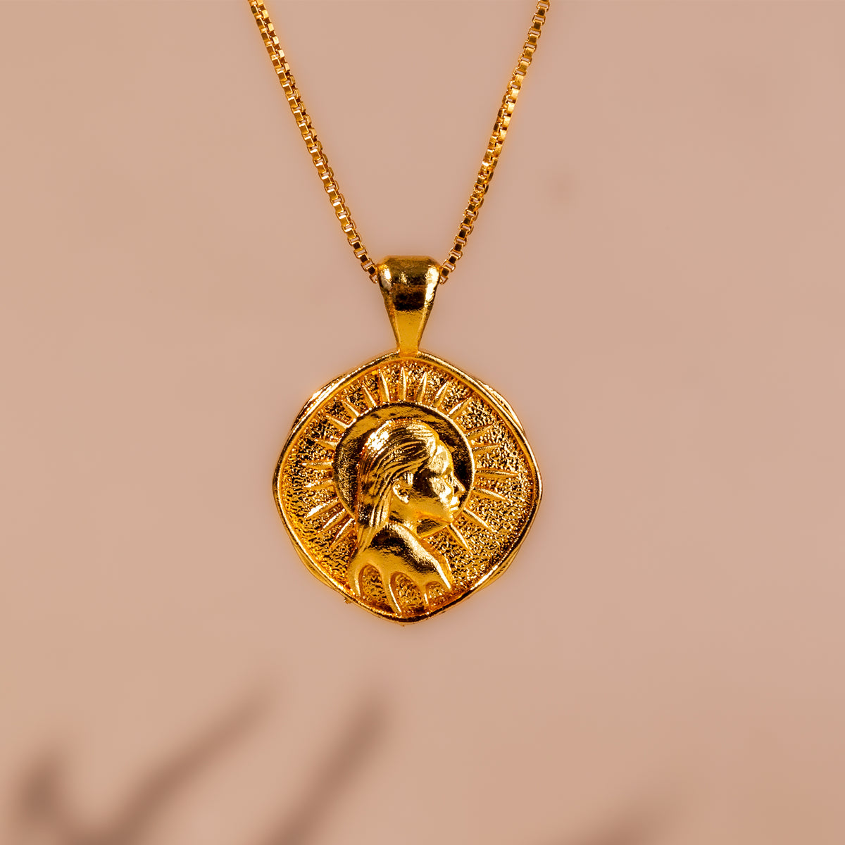 Virgo Zodiac Sing Gold Plated Pendant