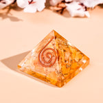Yellow Citrine Pyramid - Abhimantrit