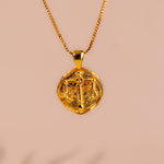 Libra Zodiac Sign Gold Plated Pendant
