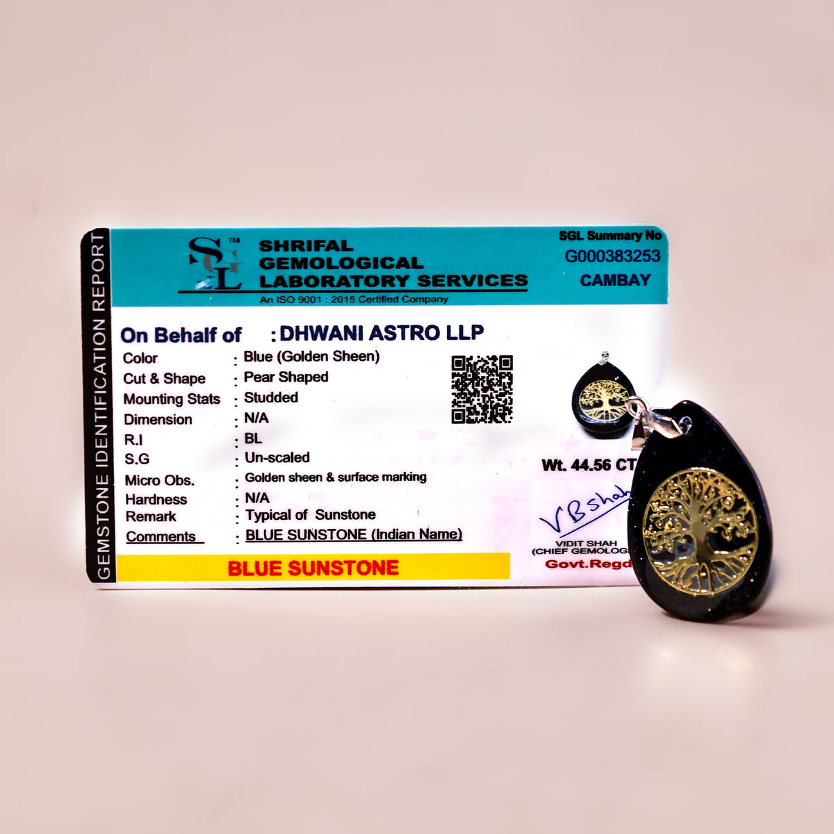 Black Obsidian Life of Tree Pendant