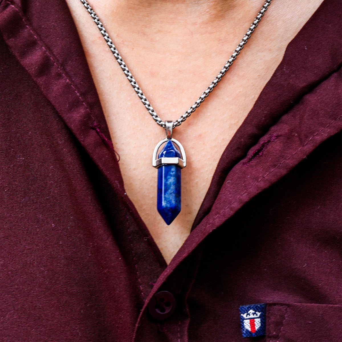 Lapis lazuli Pen Shape Pandent