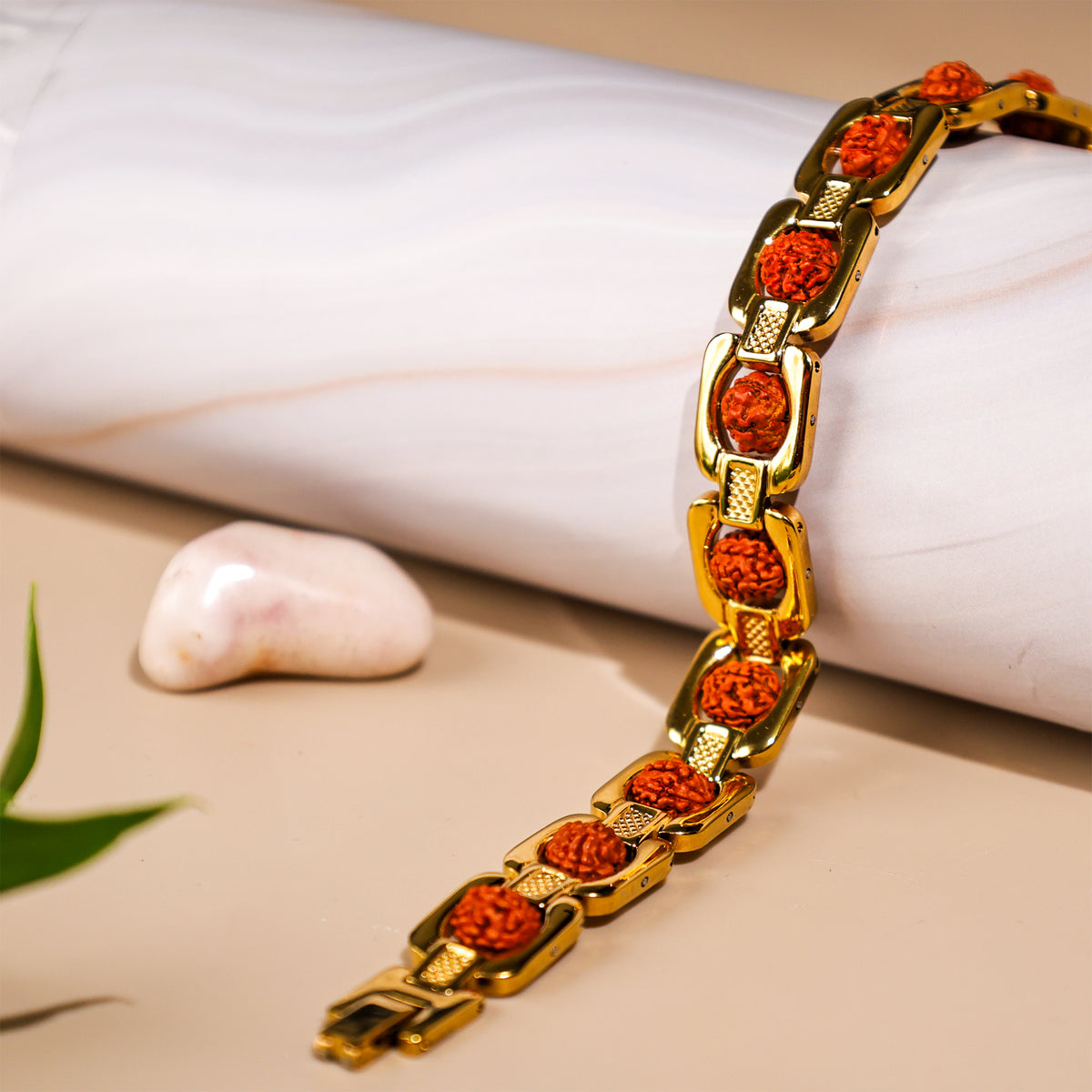 Rudraksha Bracelet (IGP Gold Plating) - Abhimantrit