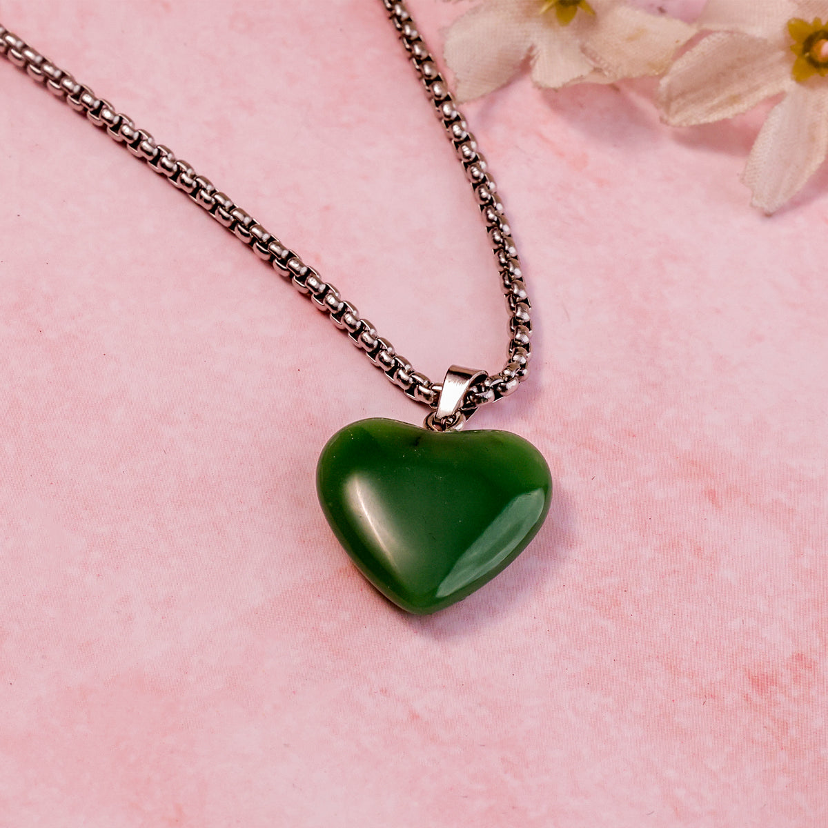 Green AGventurine Heart Pendant