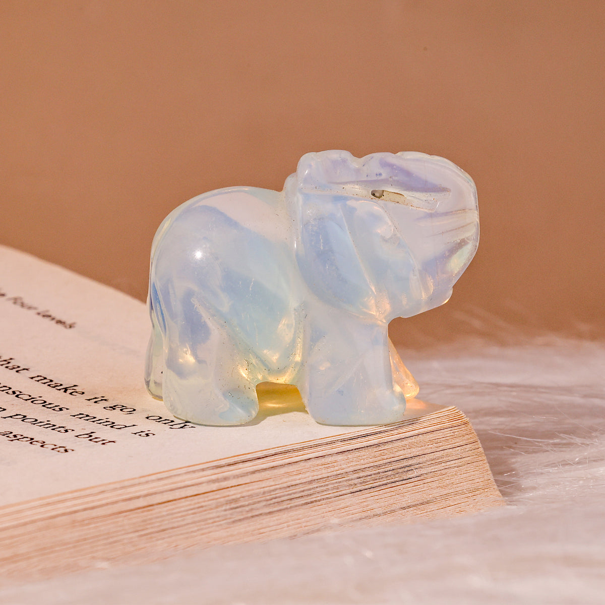 Opalite Crystal Elephant