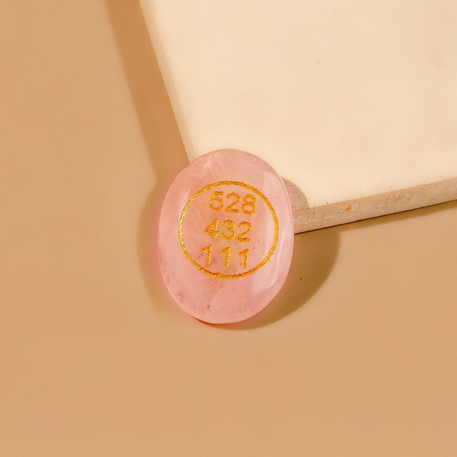 Rose Quartz Zibu Coin - Abhimantrit
