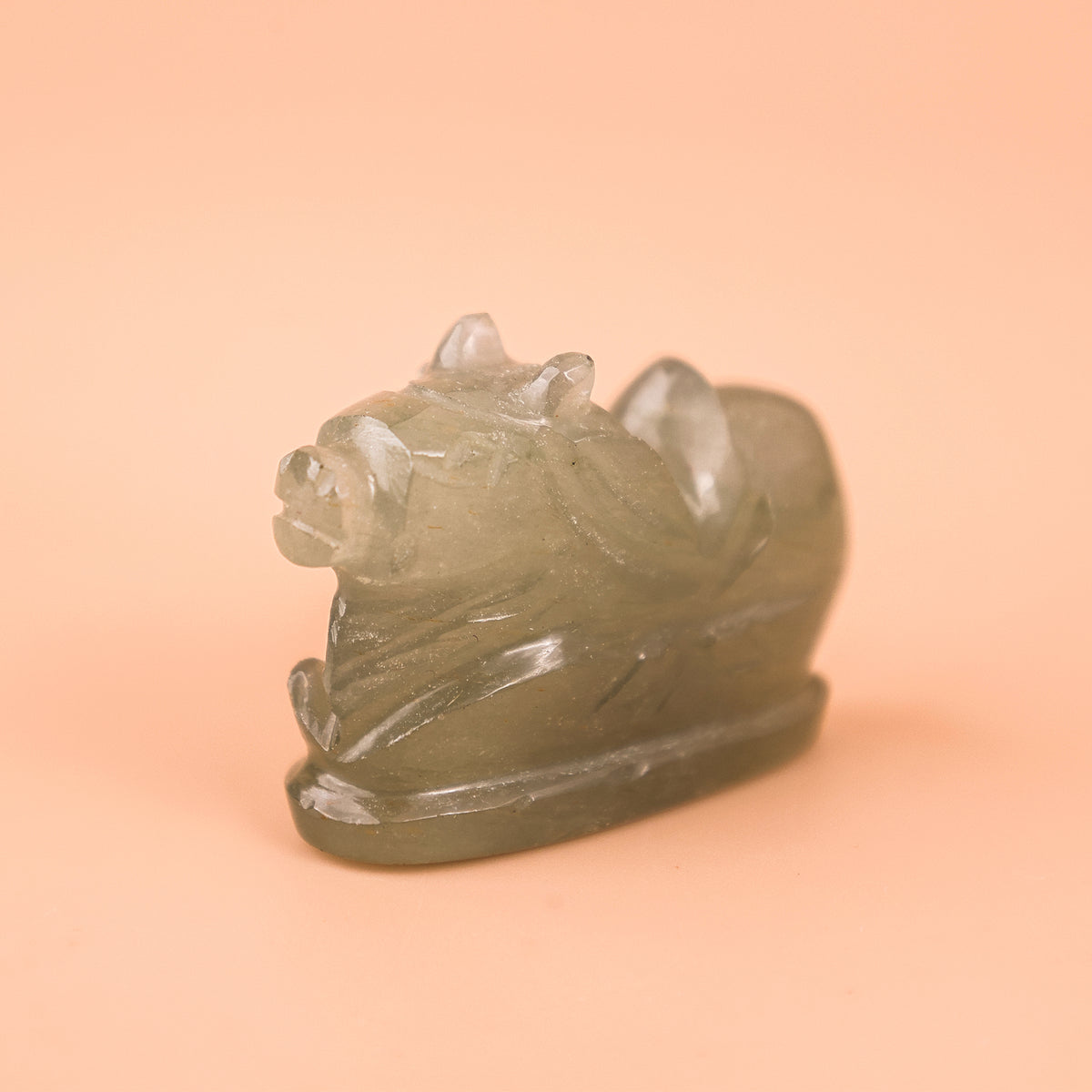Green Aventurine Nandi - Abhimantrit