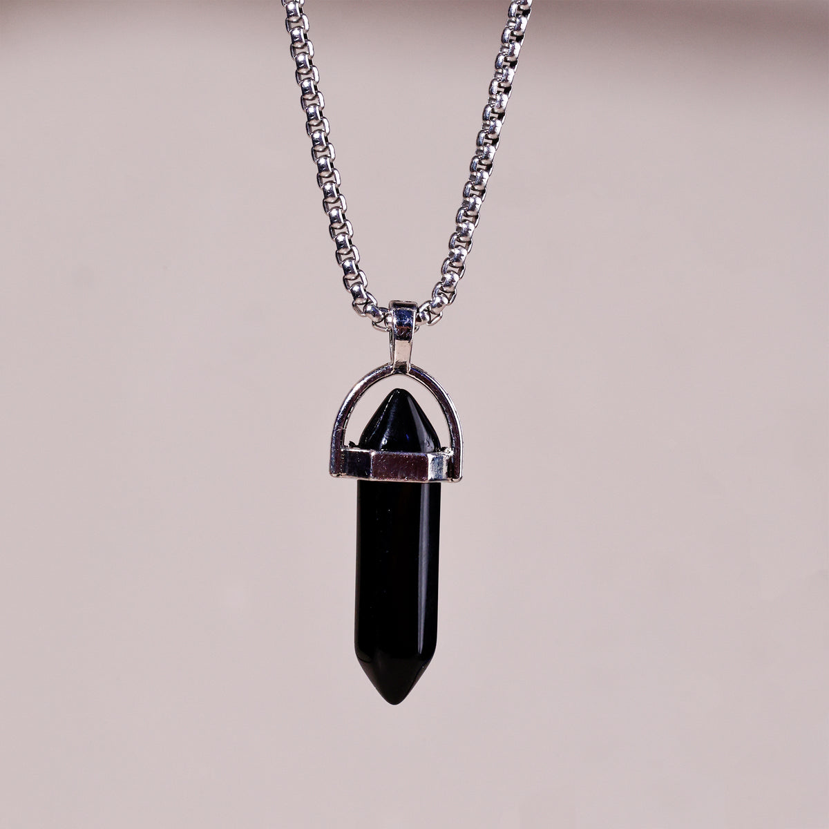 Black Tourmaline Pen Shape Pandent