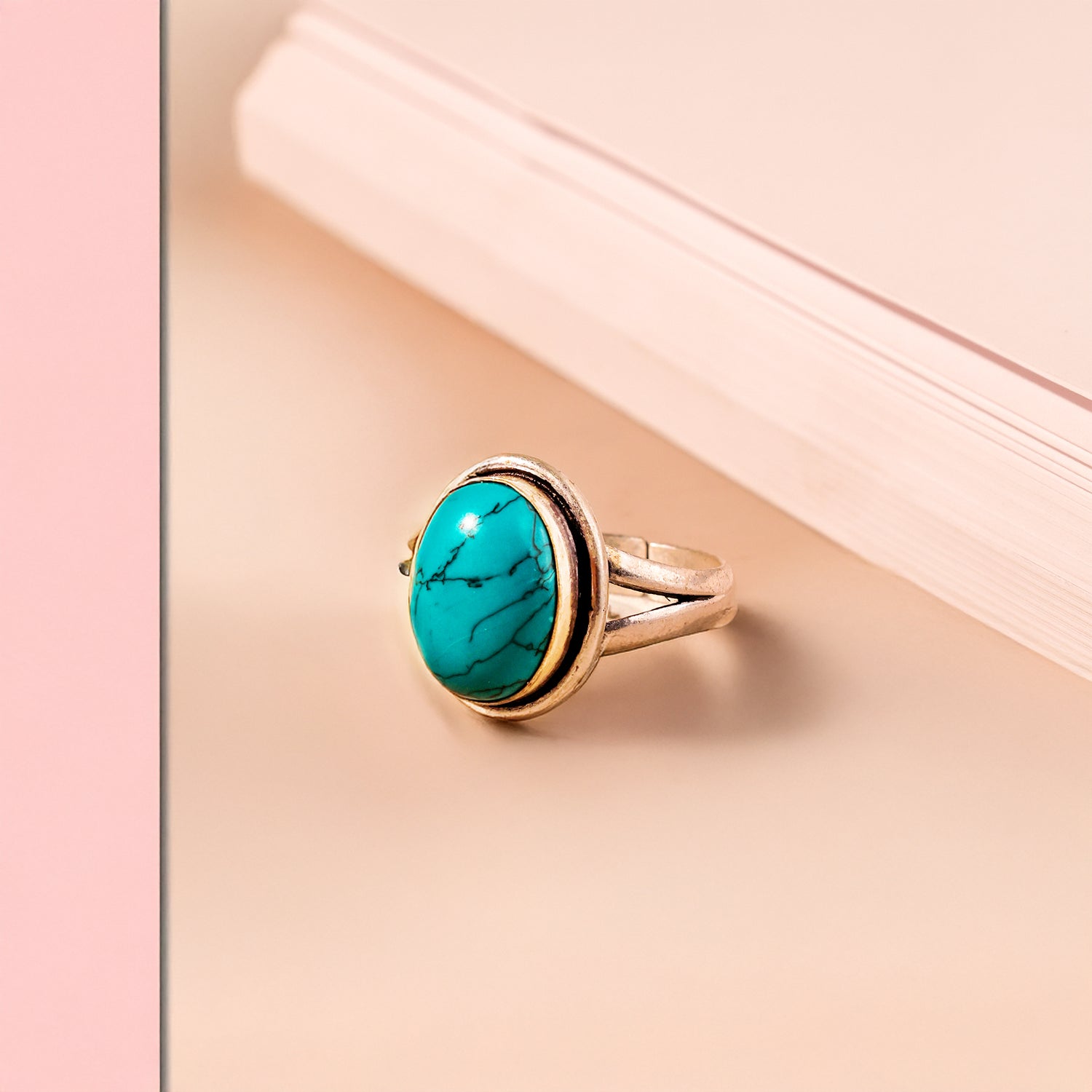 Turquoise Ring - Abhimantrit & Certified