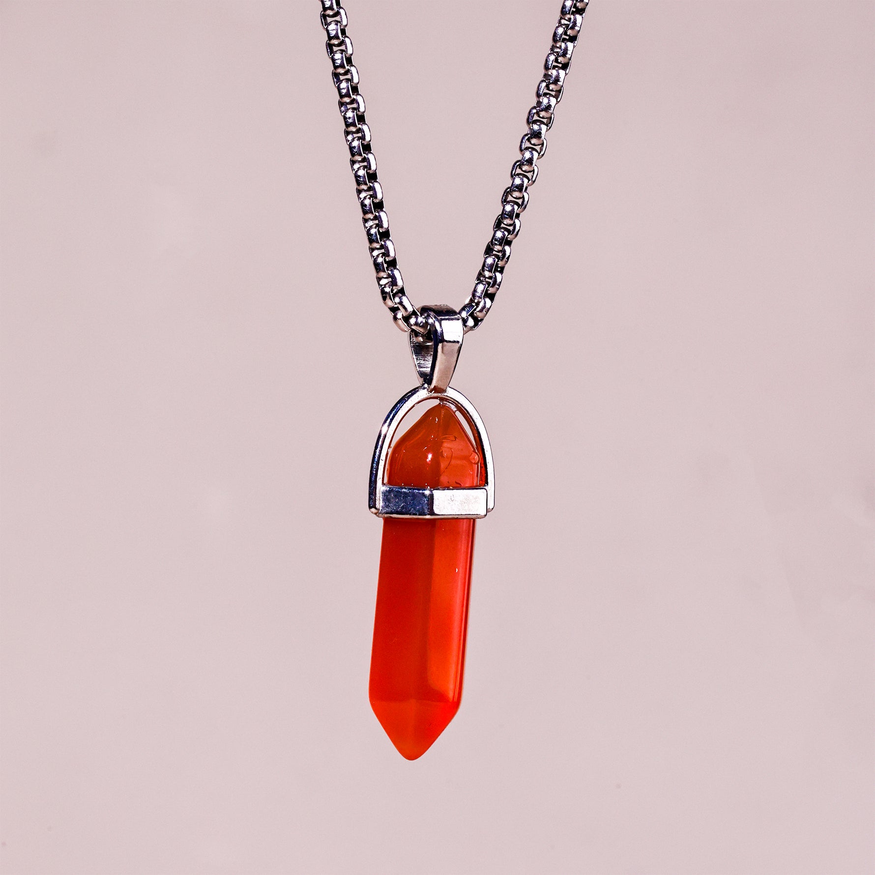 Red Carnelian Pen Shape Pendant