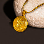 Gold Plated Hanuman Pendant : IGP Plating Pendant - Abhimantrit