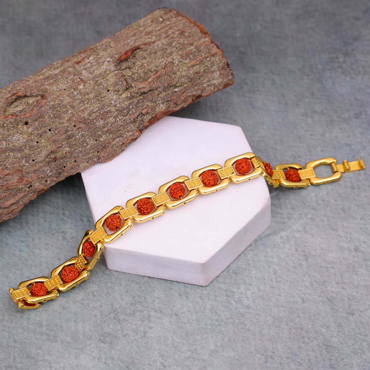 Rudraksha Beads Chain Bracelet