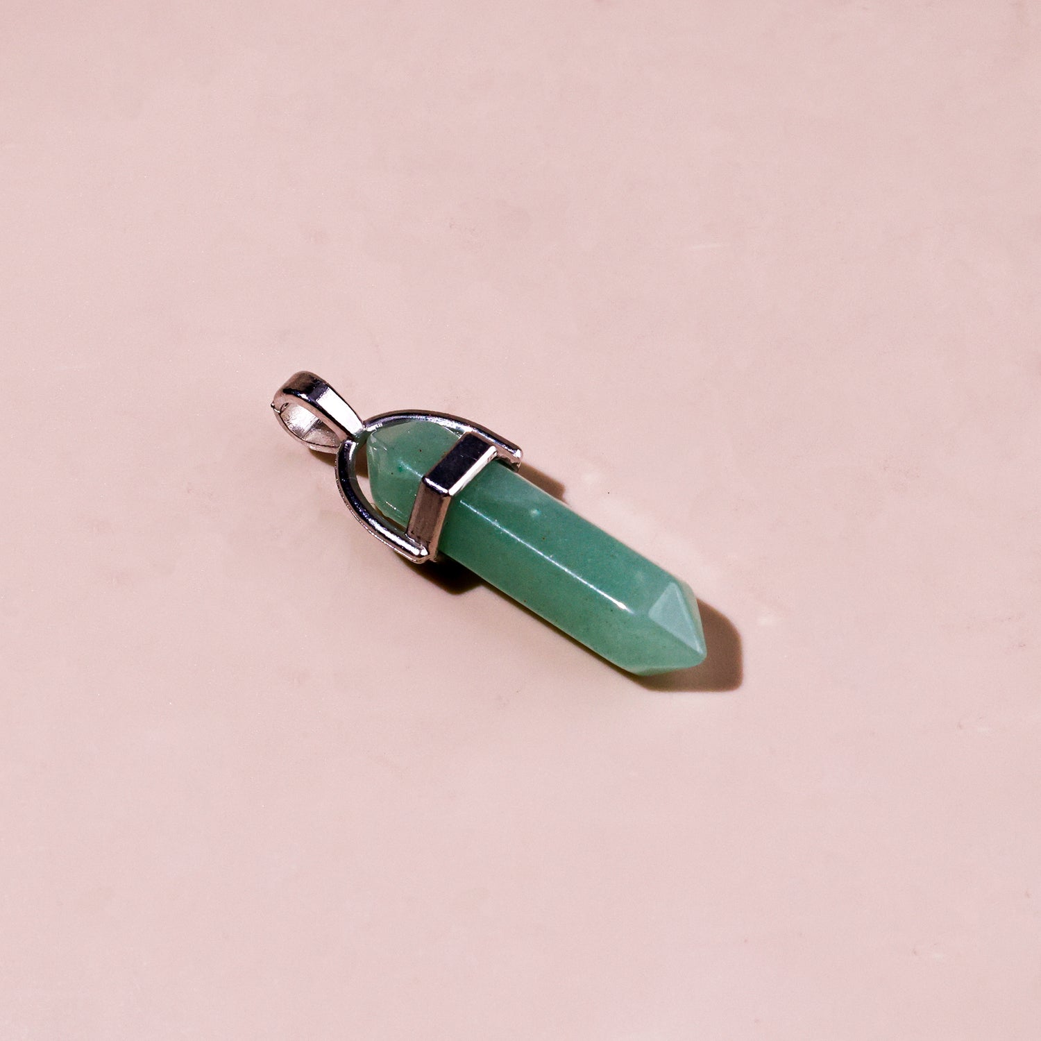 Green Aventurine Pen Shape Pandent - Abhimantrit
