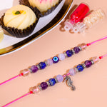 Clear , evil eye ,rose rakhi - Abhimantrit