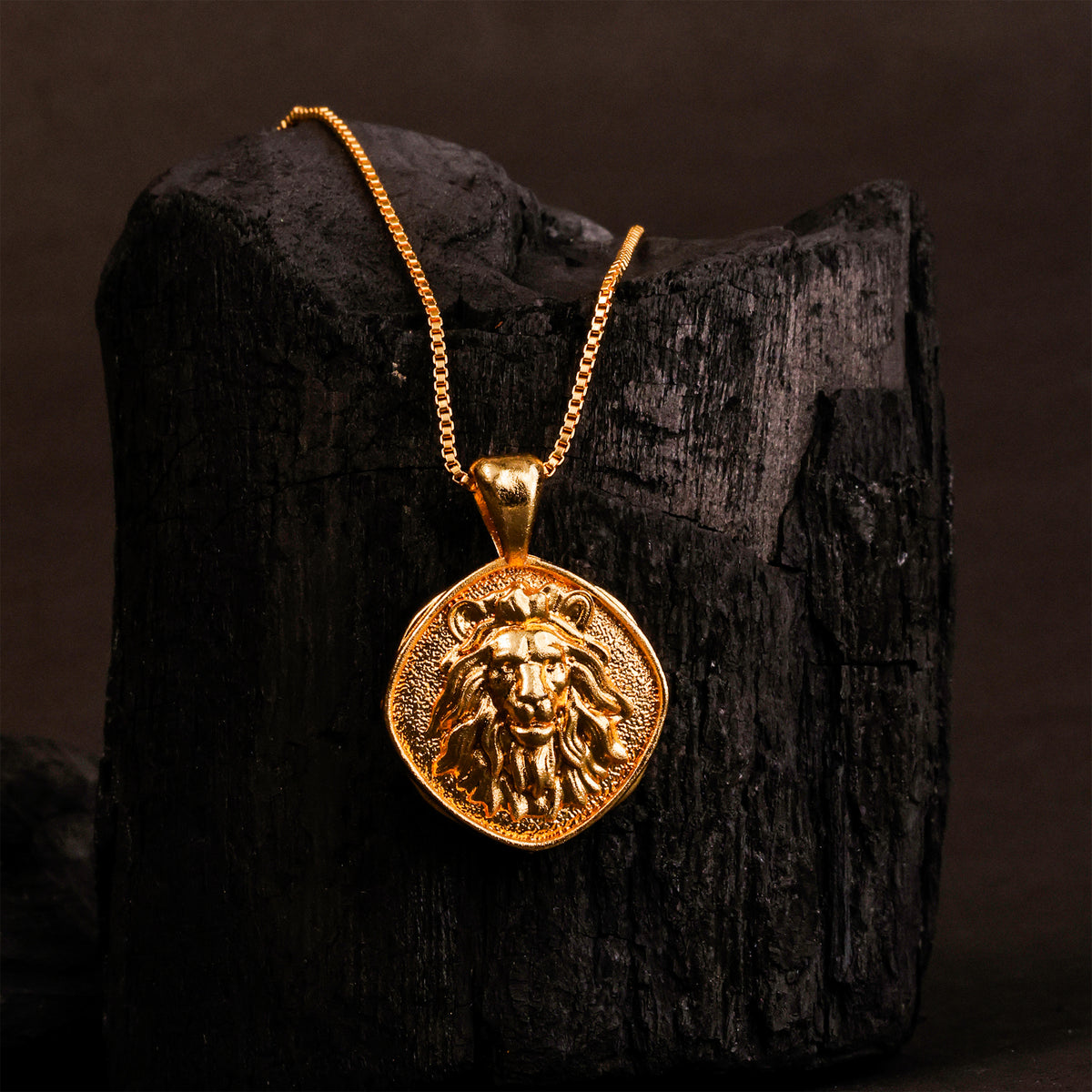 Leo Zodiac Sign Gold Plated Pendant