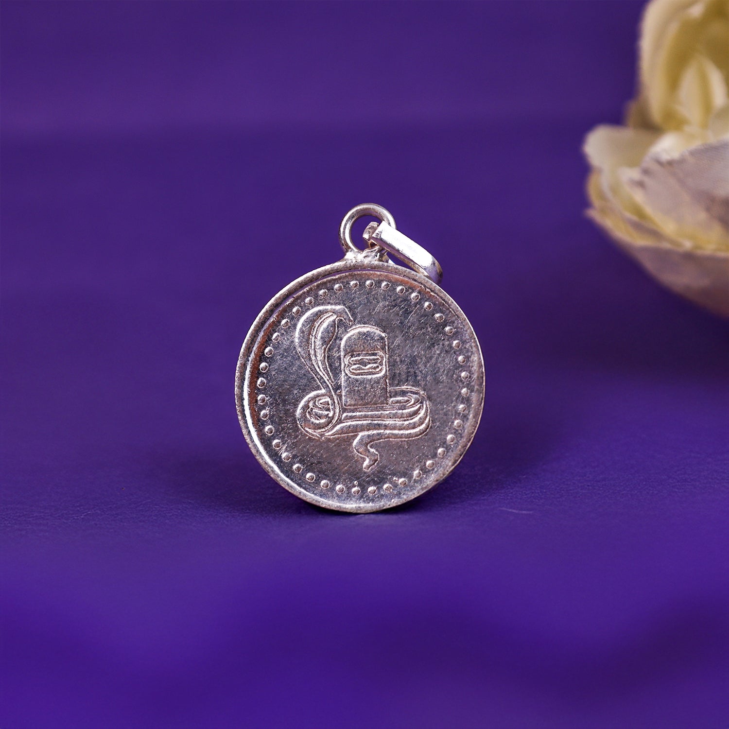 Shivling Yantra Pure Silver Pendant - Abhimantrit