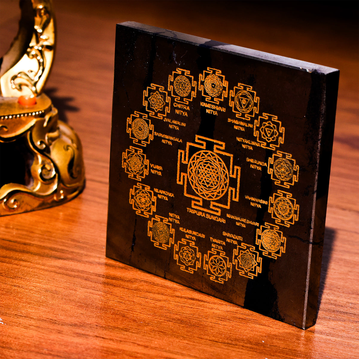 Pyrite Tripura Sundari Yantra - Abhimantrit