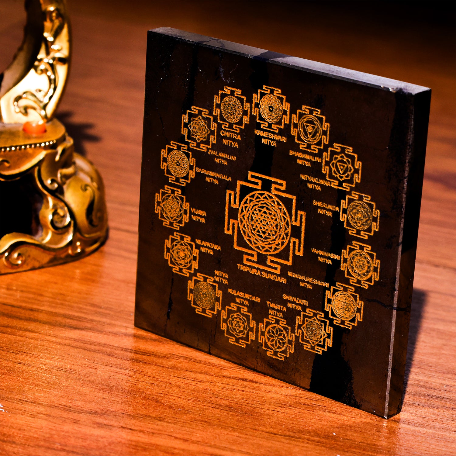 Pyrite Tripura Sundari Yantra - Abhimantrit