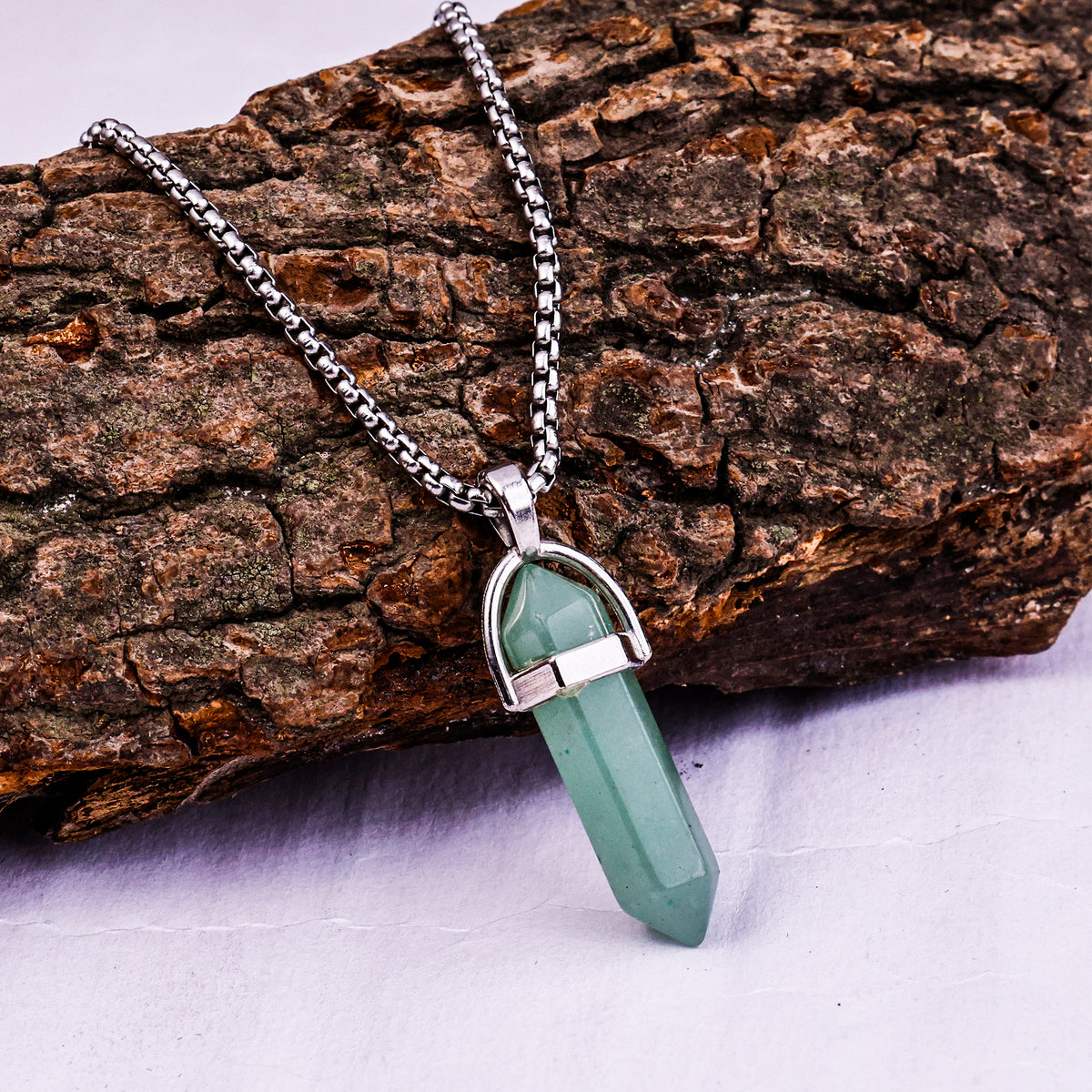 Green Aventurine Pen Shape Pandent