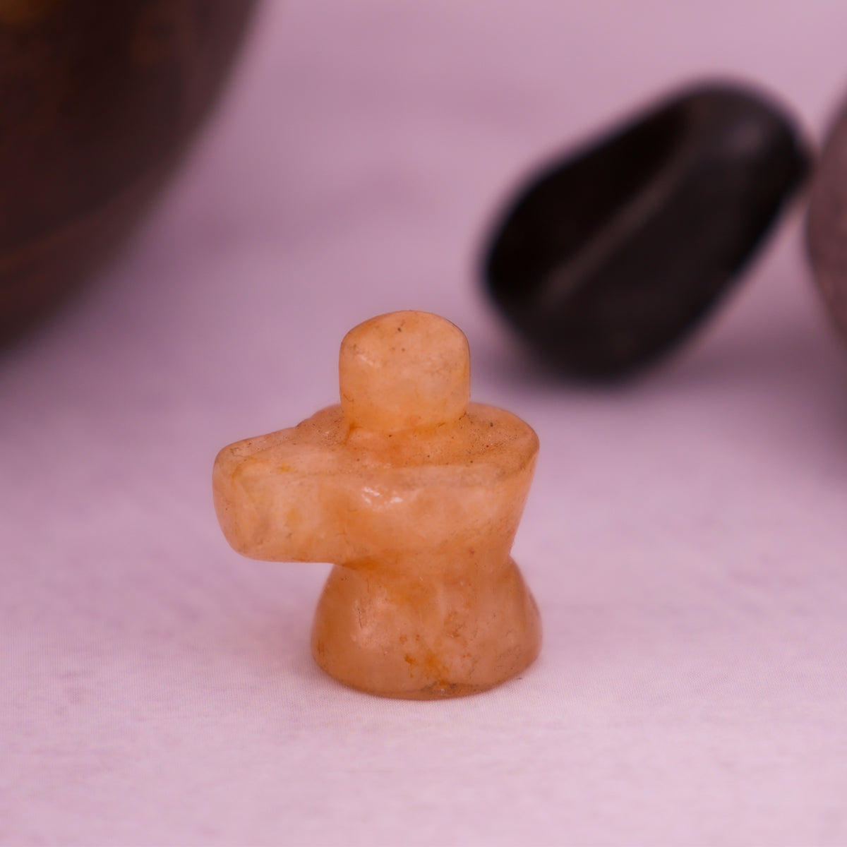 Yellow Carnelian Shivling - Abhimantrit