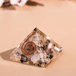 Moonstone Orgonite Pyramid - Abhimantrit