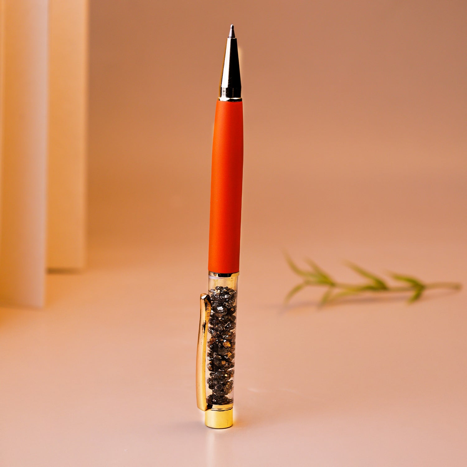 Pen With Pyrite Stone