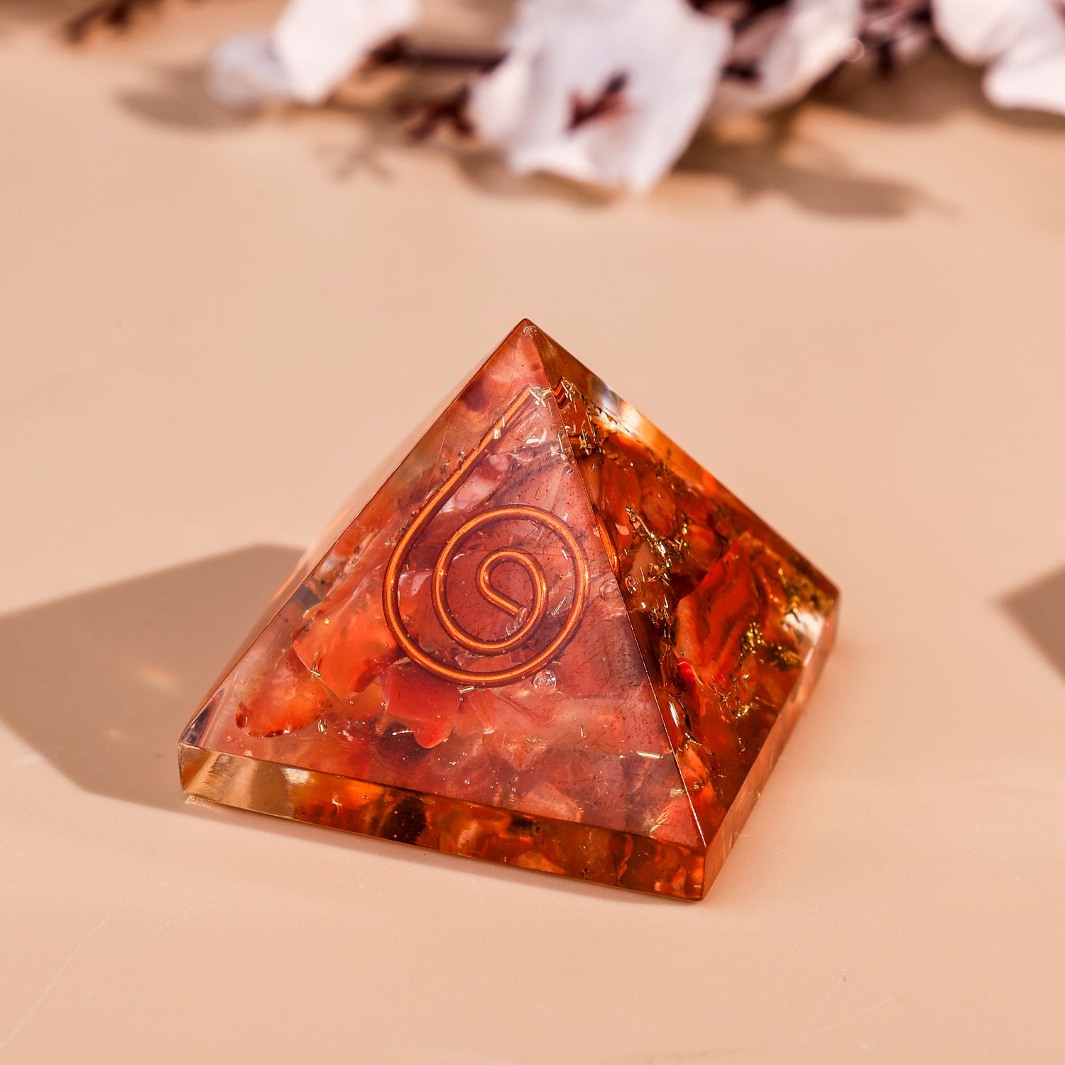 Carnelian Pyramid - Abhimantrit
