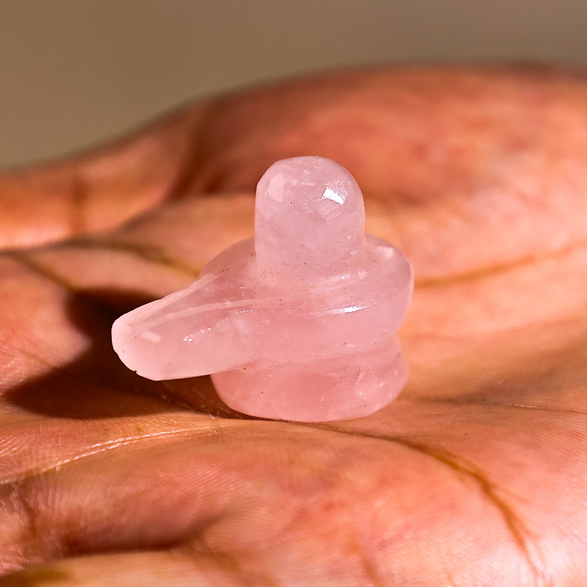 Rose Quartz Shivling - Abhimantrit
