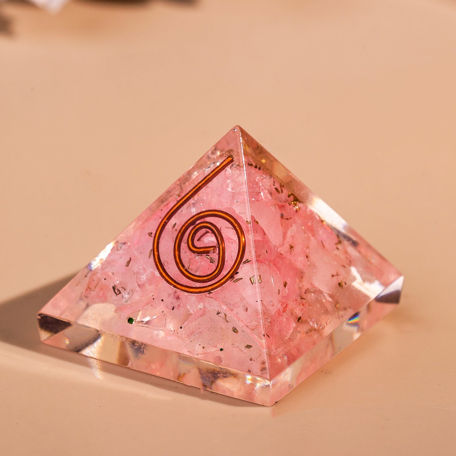 Rose Quartz Pyramid - Abhimantrit