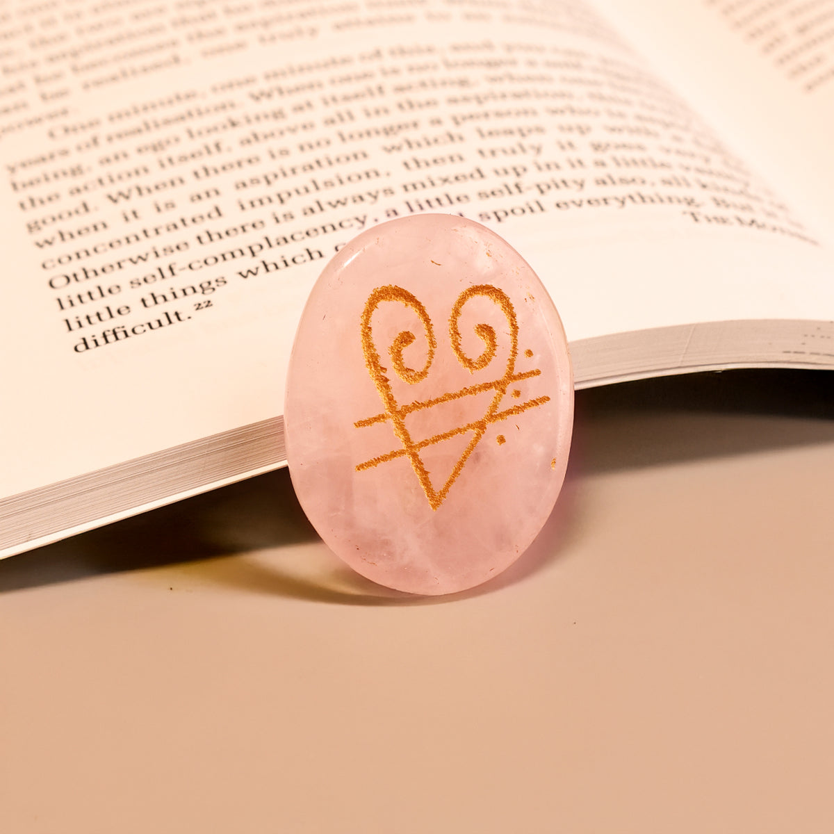 Rose Quartz Zibu Coin