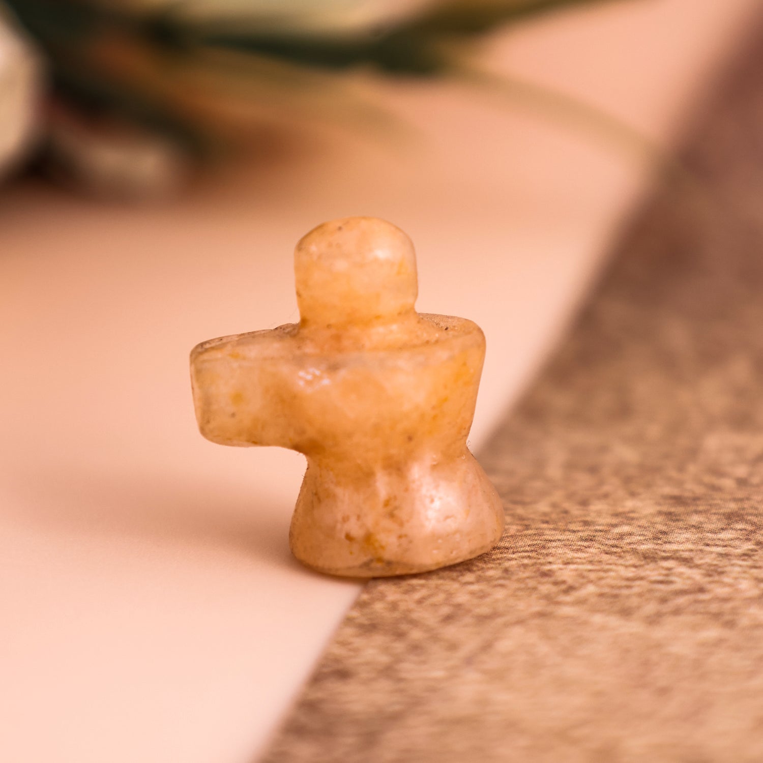 Yellow Carnelian Shivling - Abhimantrit